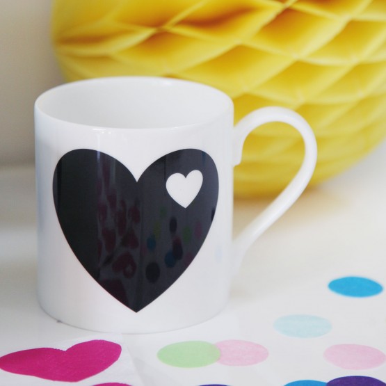 byGraziela Tasse/Becher Herz schwarz