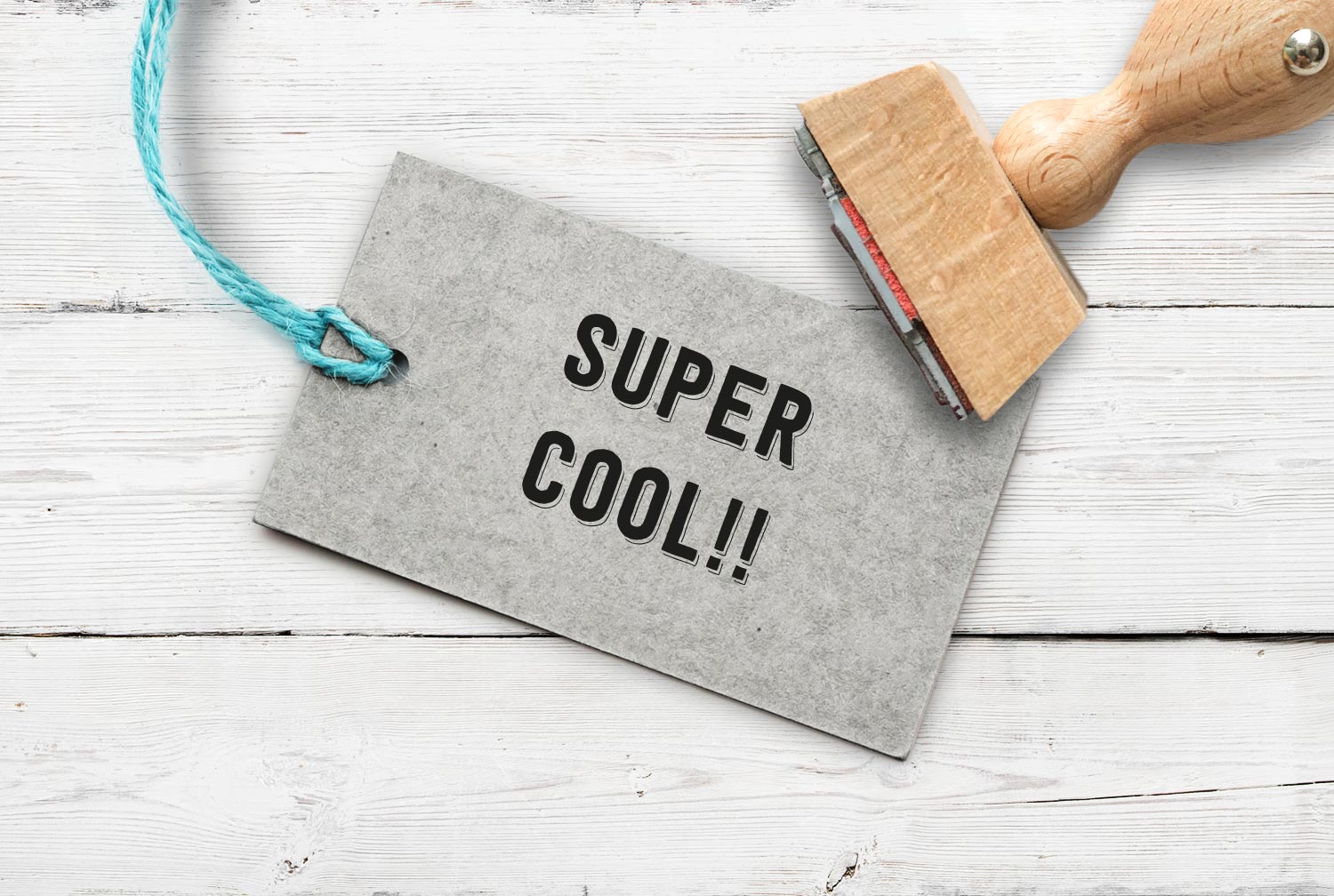 Stempel "super cool", 32 mm
