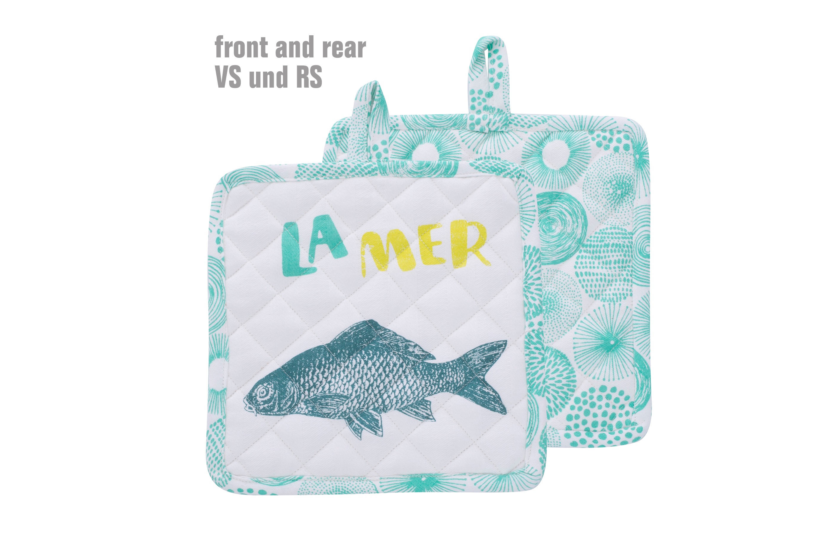 Topflappen La Mer, türkisgrün (1Stück)