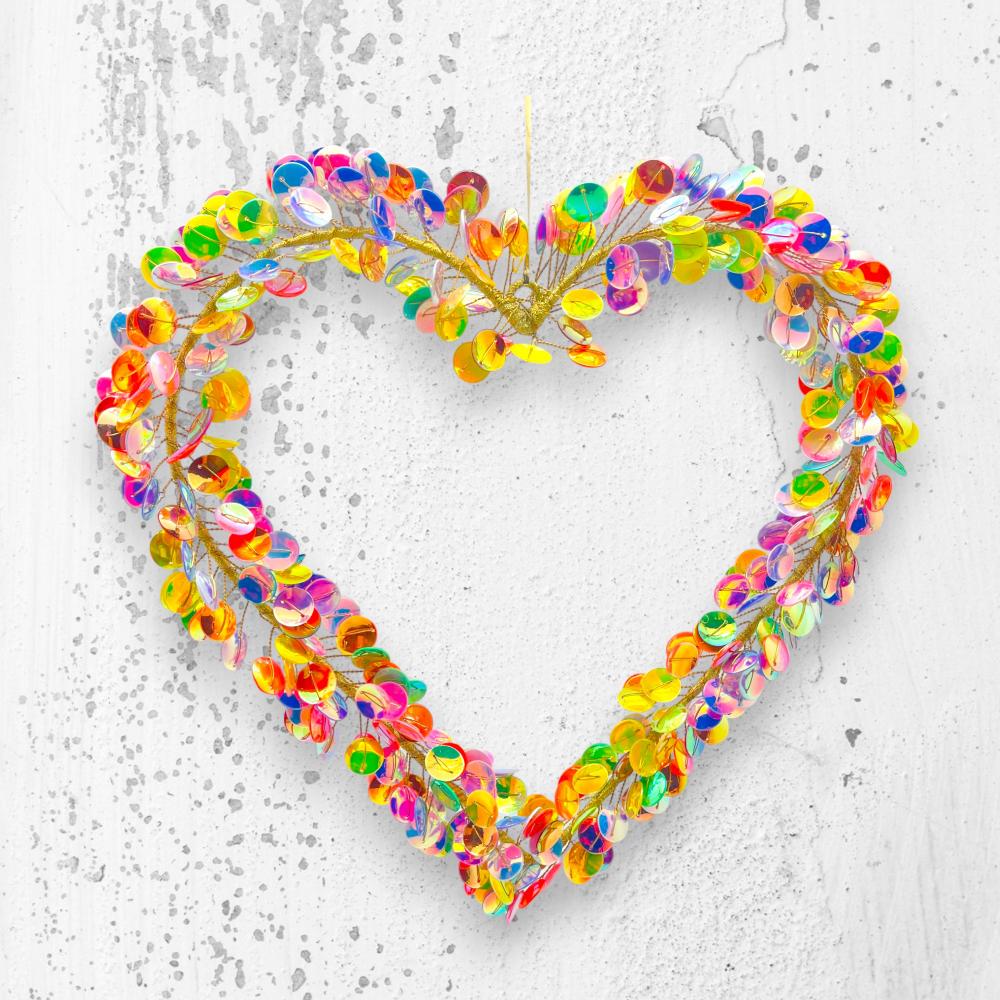 Anhänger Funkel Heart/Herz L multi sparkle, bunt