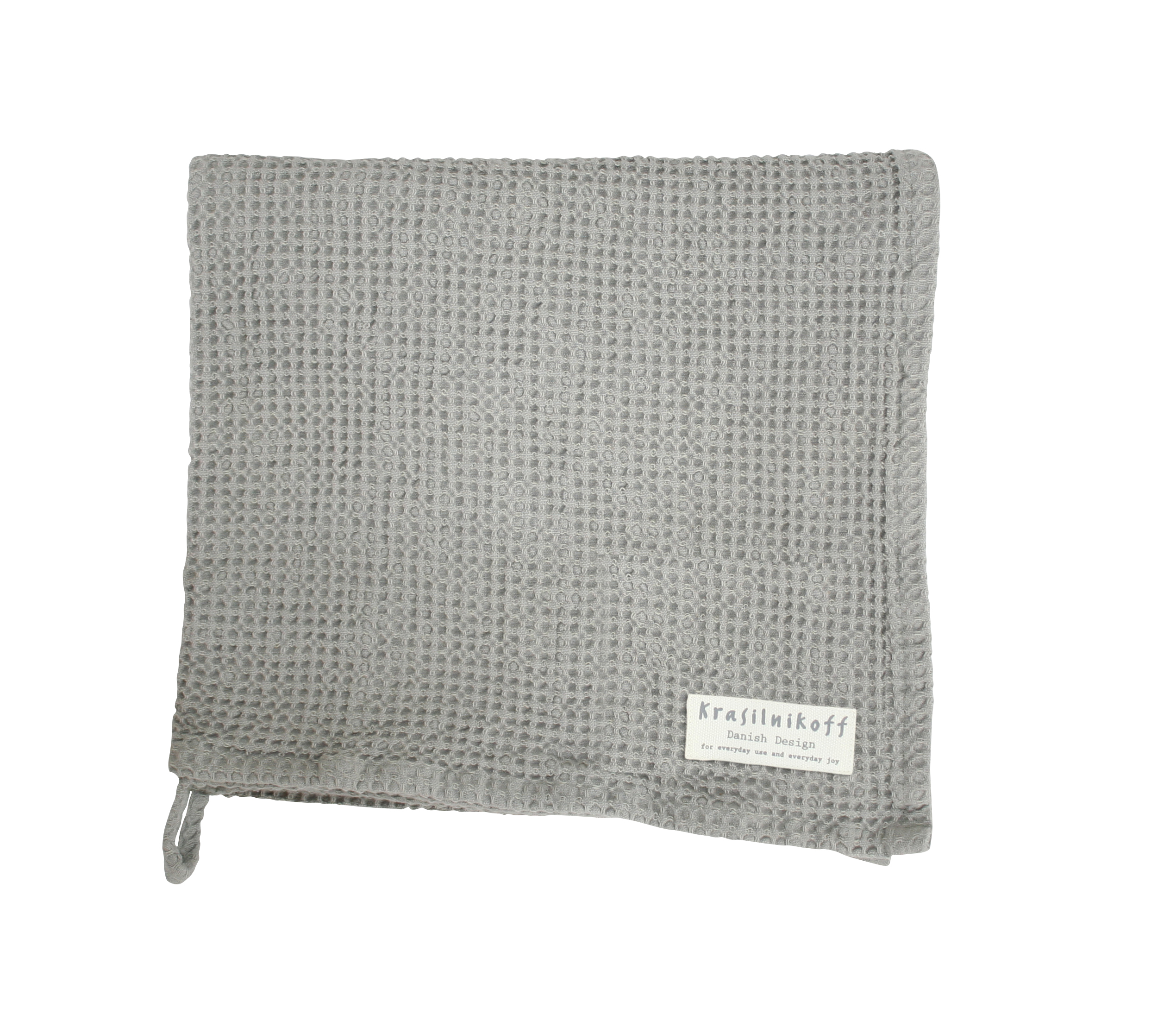 Duschtuch/Handtuch, Waffelstruktur, grau
