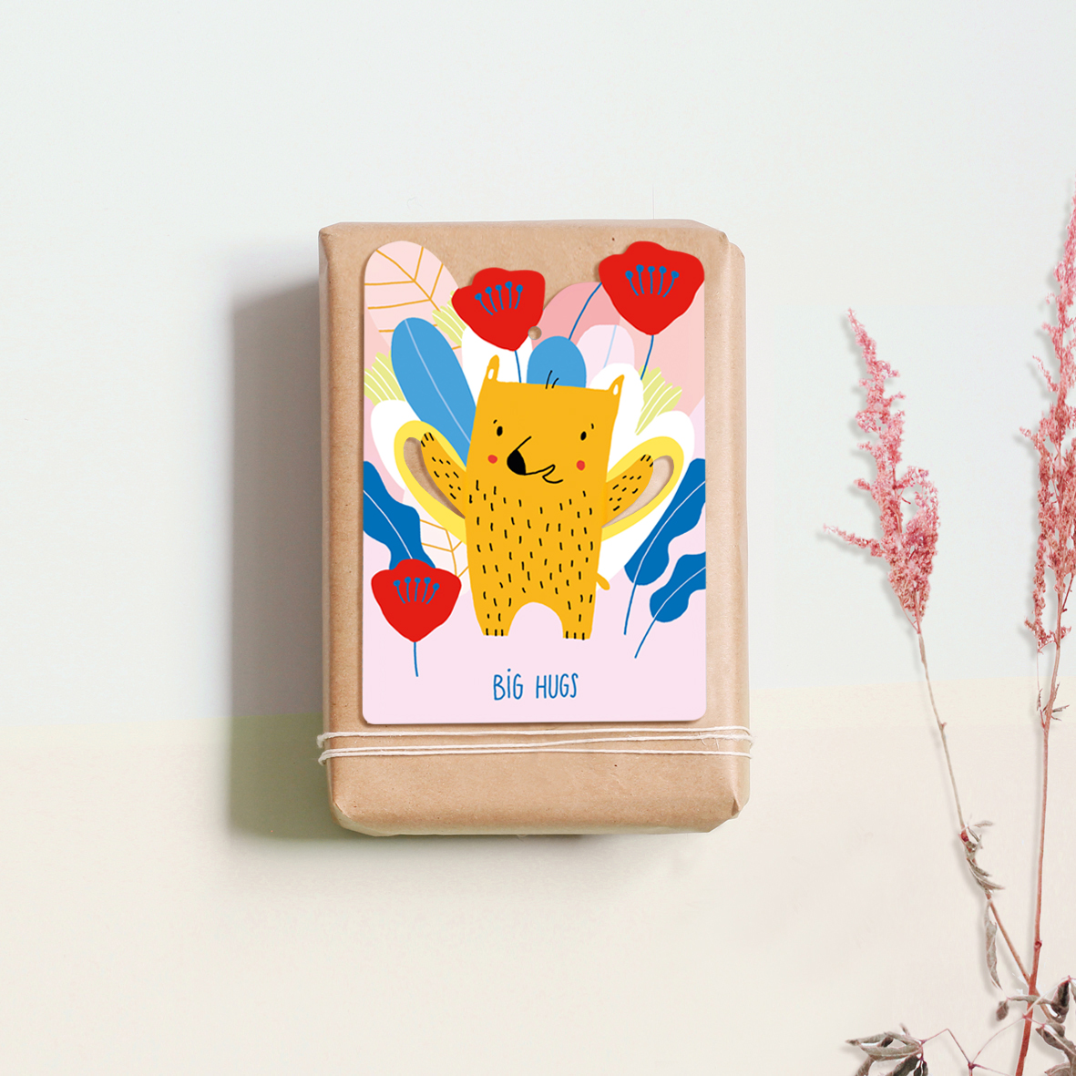 Postkarte "Big Hugs" (Pop Out)