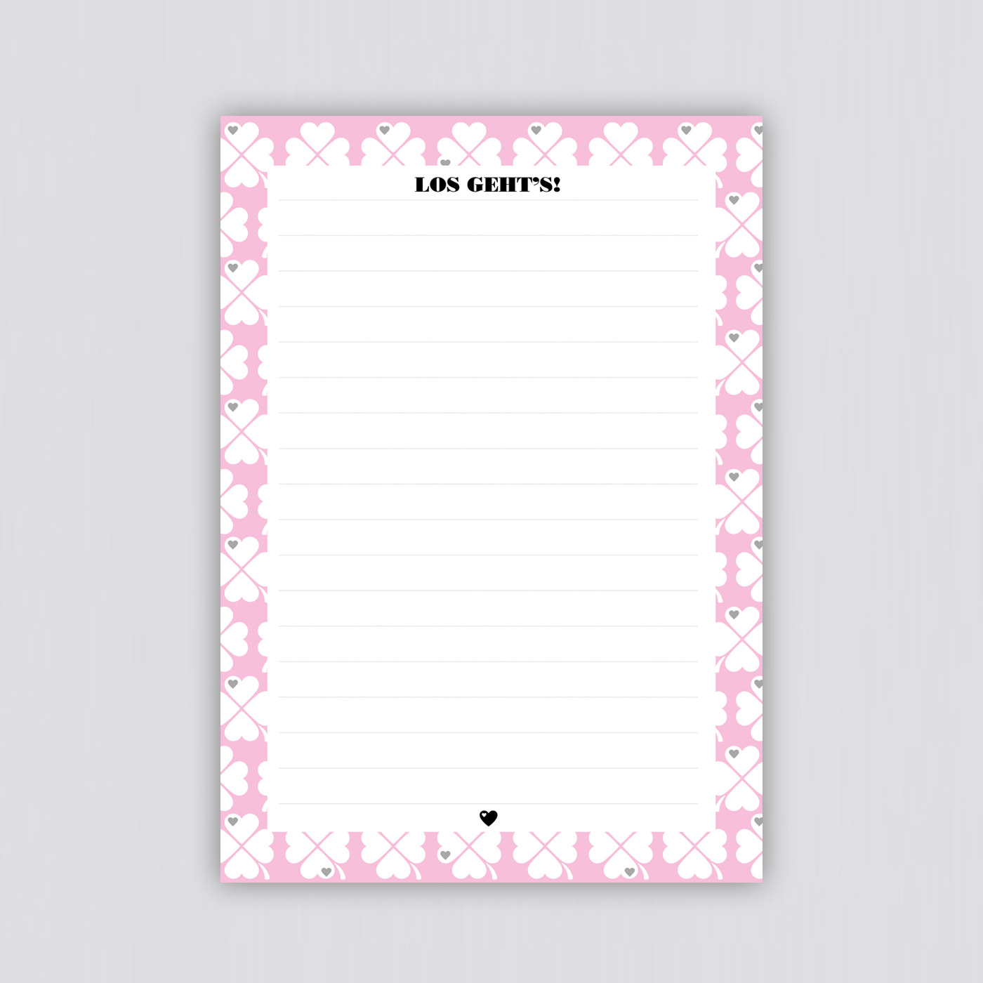 byGraziela Notizblock Kleeblatt, A5