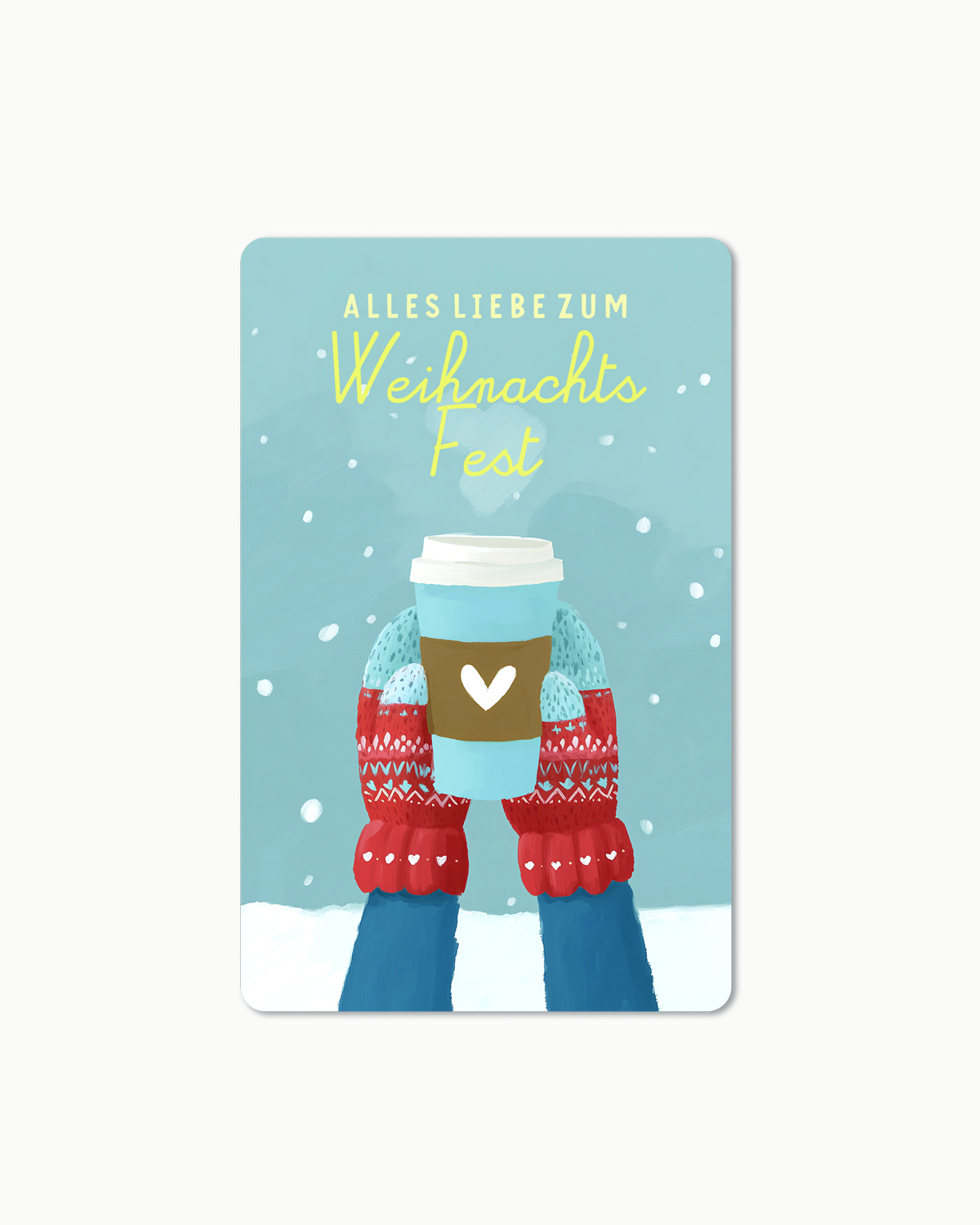 Postkarte "Alles Liebe zum Weihnachtsfest"