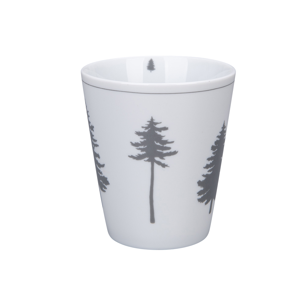 Tasse Tannenbäume, grau