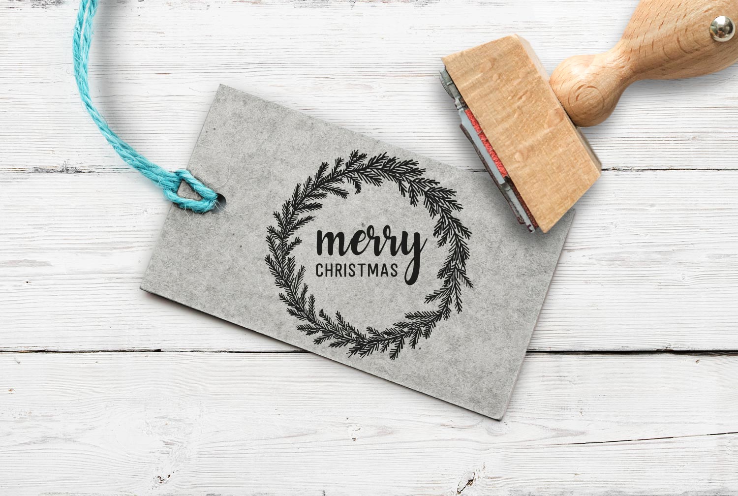 Stempel "merry Christmas" 25 mm