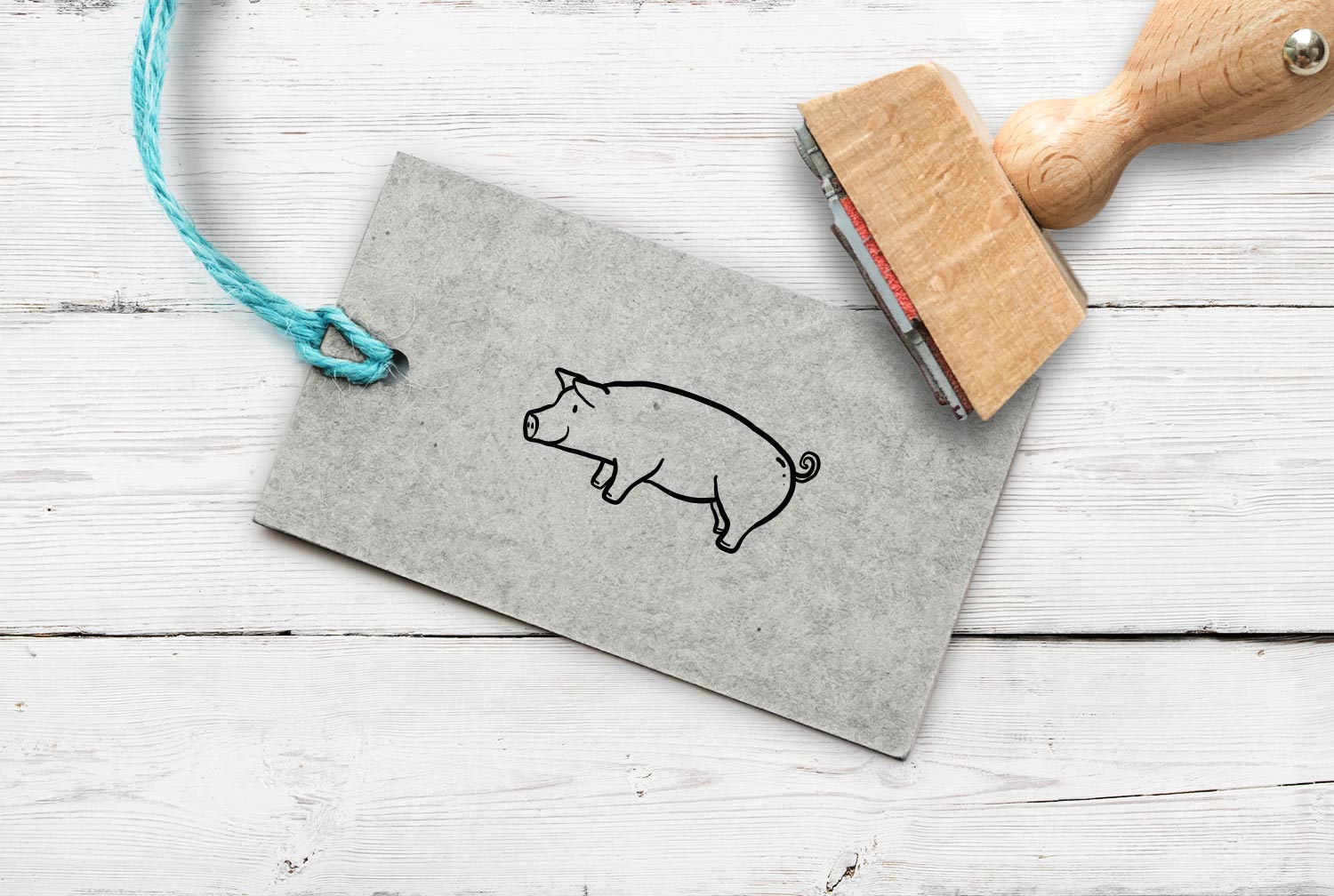 Stempel Schwein, 35 mm