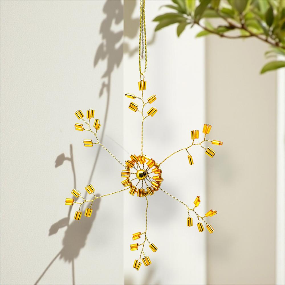 Anhänger Funkel Ultrafine Starflower, gold
