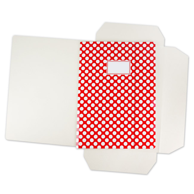 krima&isa Sammelmappe A3 Punkte rot