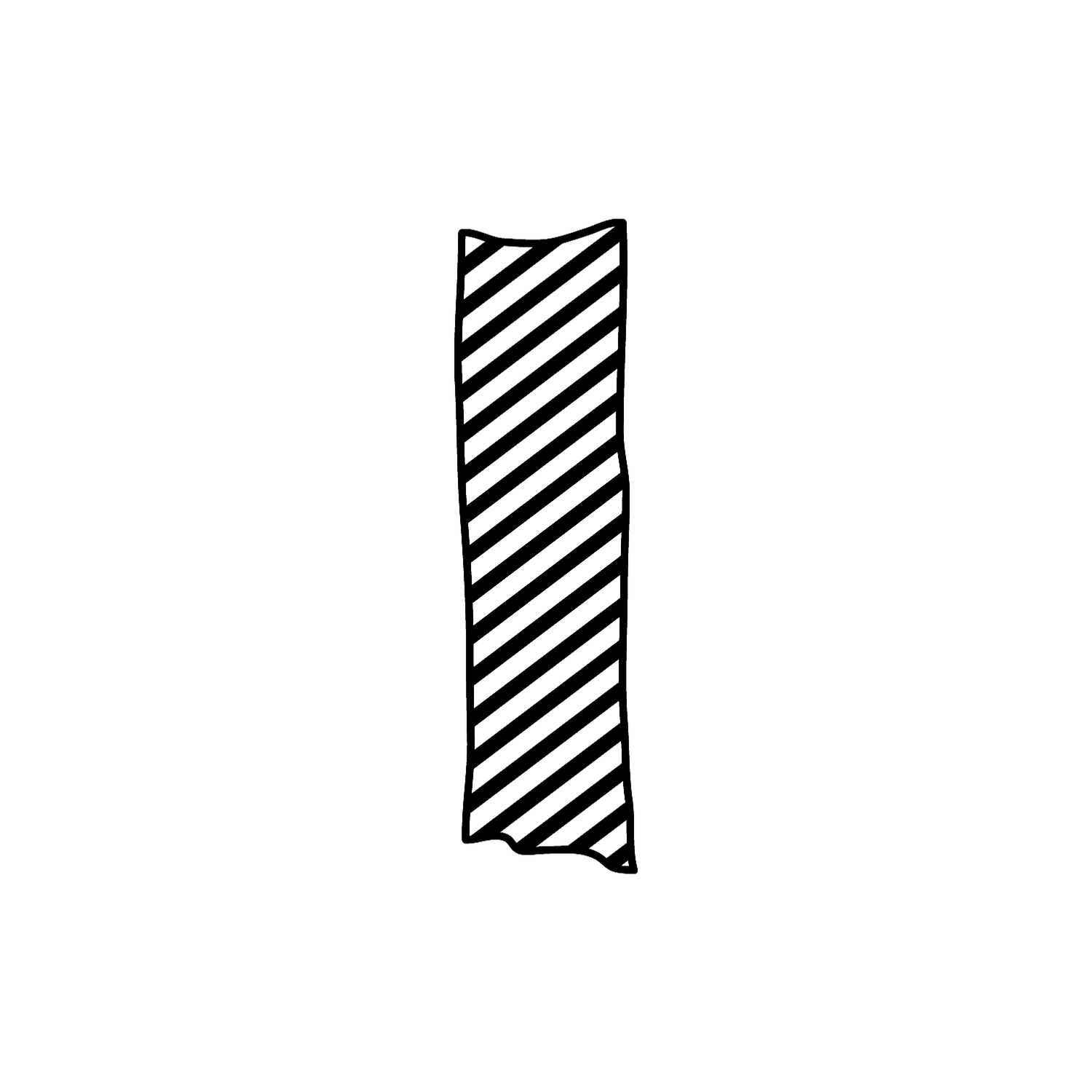 Abdruck Stempel "Masking Tape" Streifen, 45 mm