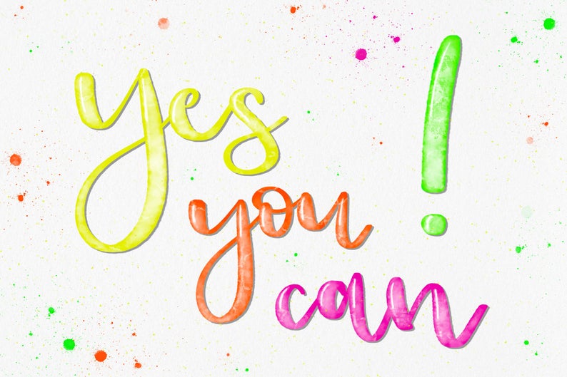Postkarte "Yes you can!"
