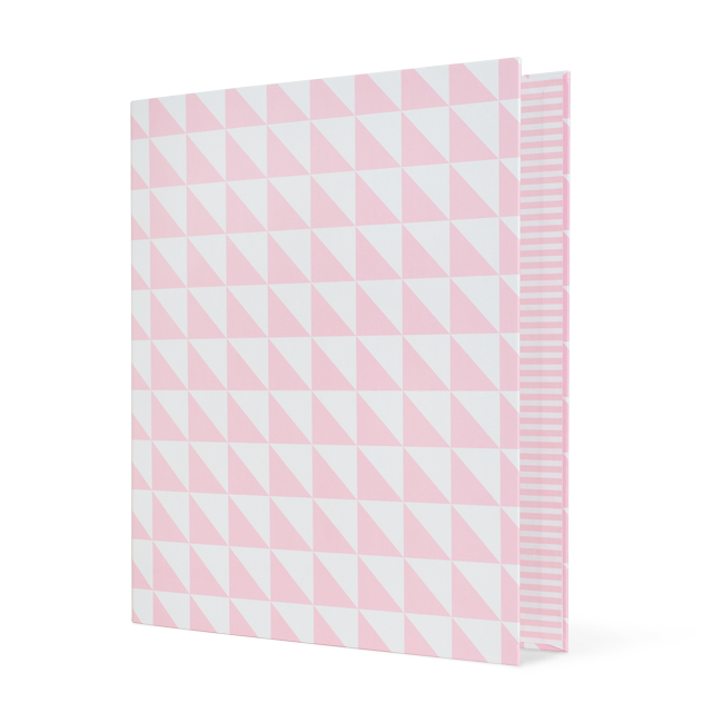 krima&isa Ringmappe/Ordner Dreiecke rosa