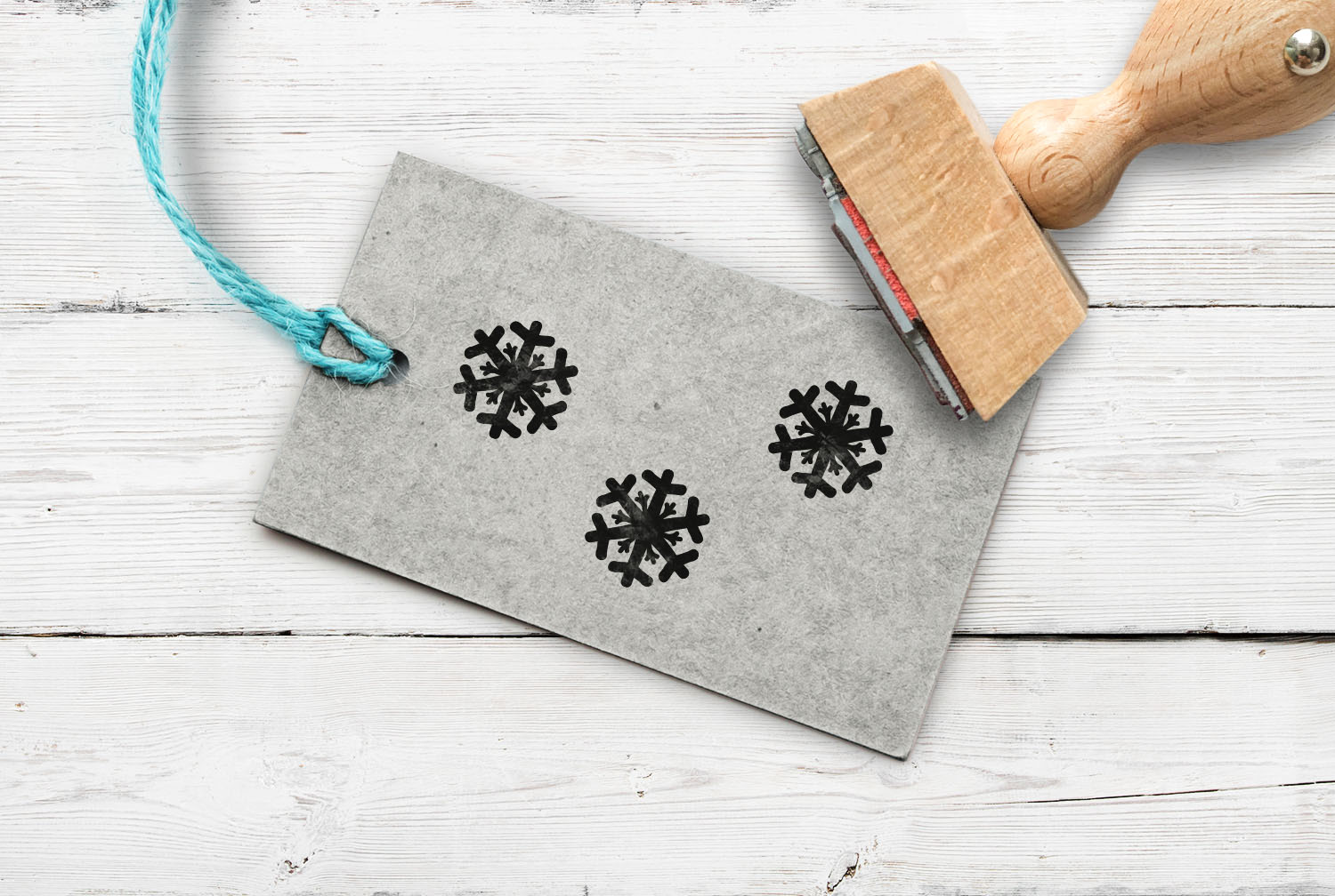 Stempel Schneeflocke Variante 2, 13 mm