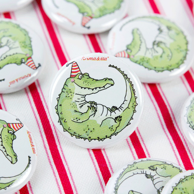 krima&isa Button Krokodil
