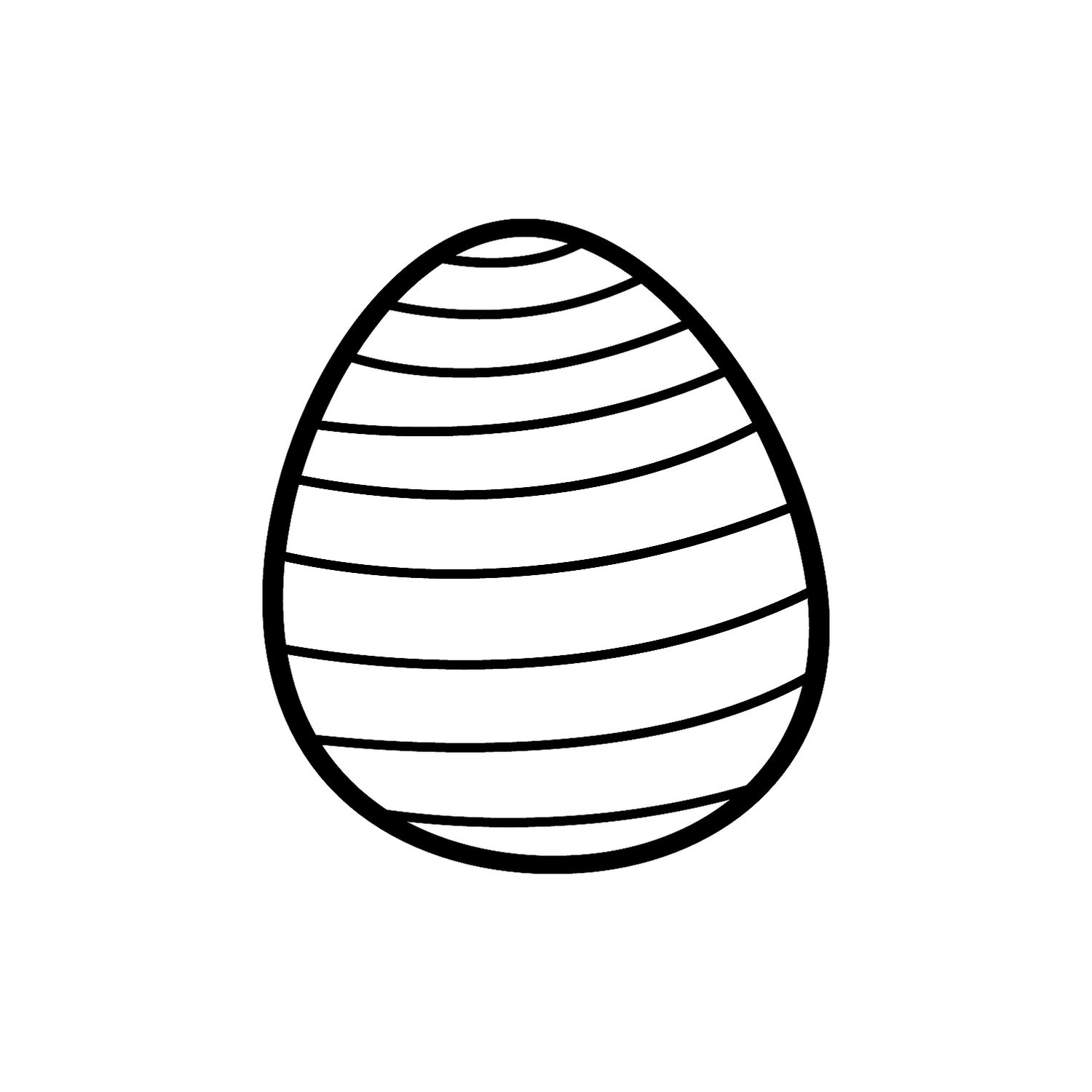Abdruck Stempel Osterei Outlines Streifen, 35 mm