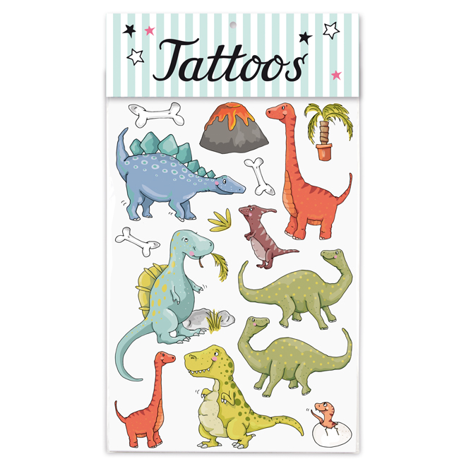 krima&isa Kinder Tattoos Dinos