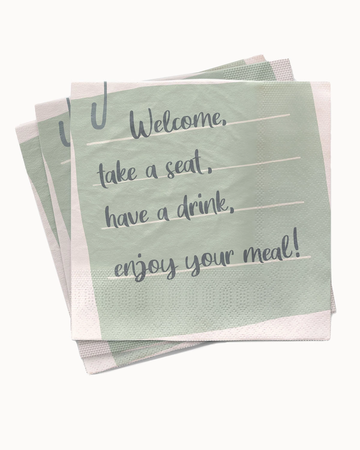 Servietten "Welcome"