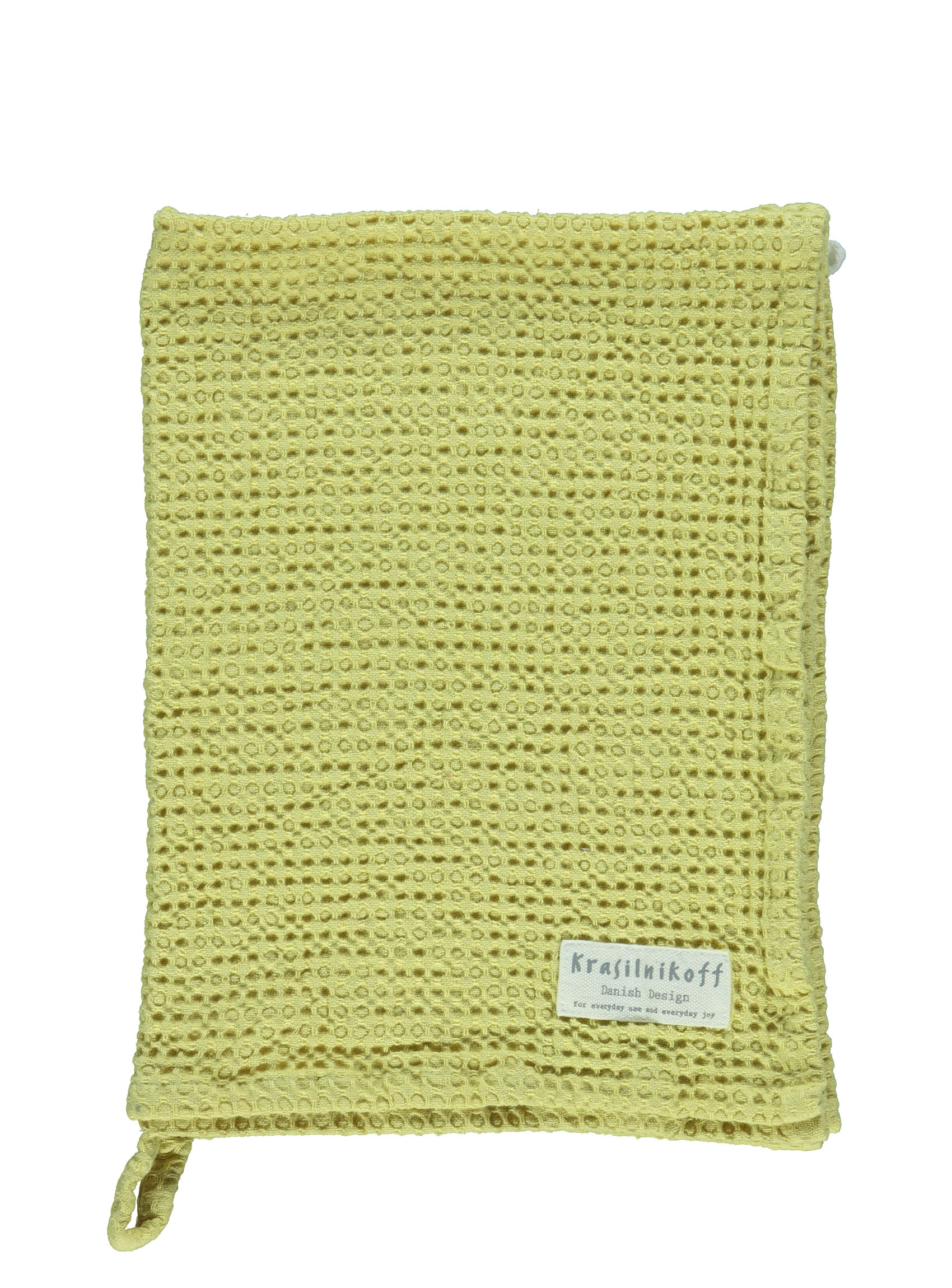 Handtuch/Geschirrtuch, Waffelstruktur, gelb