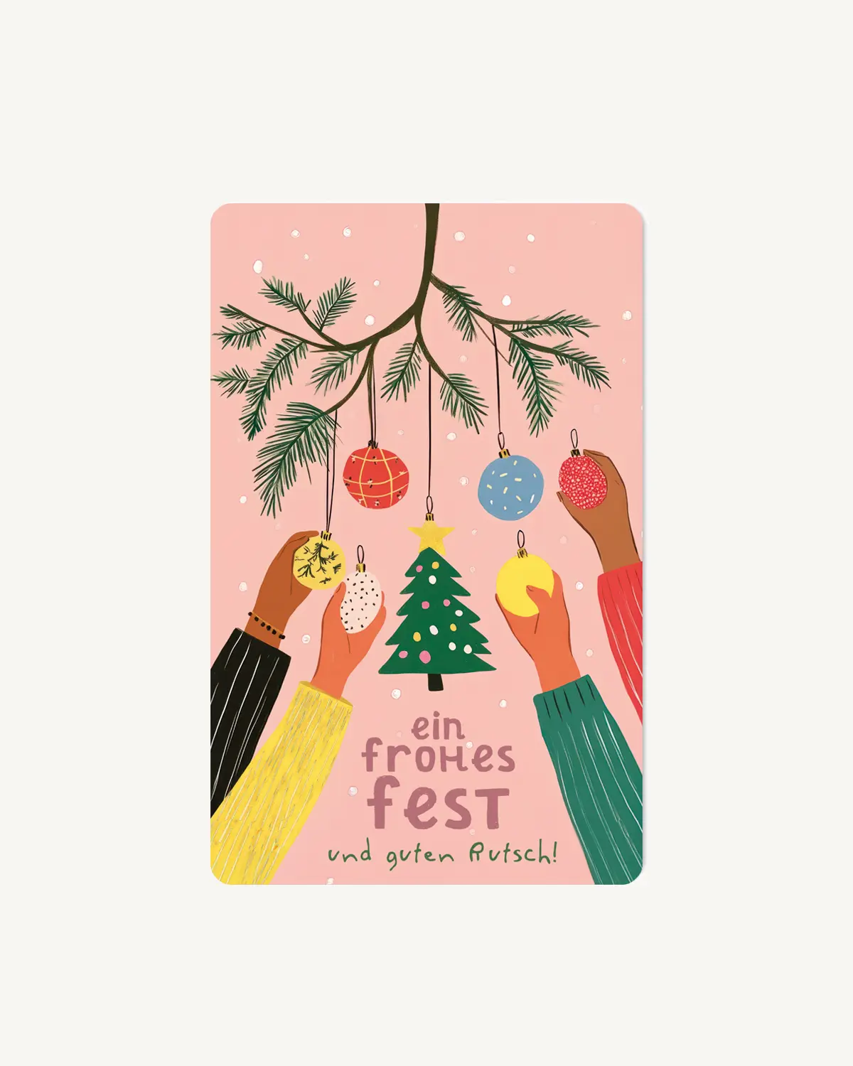 Postkarte "Ein frohes Fest"