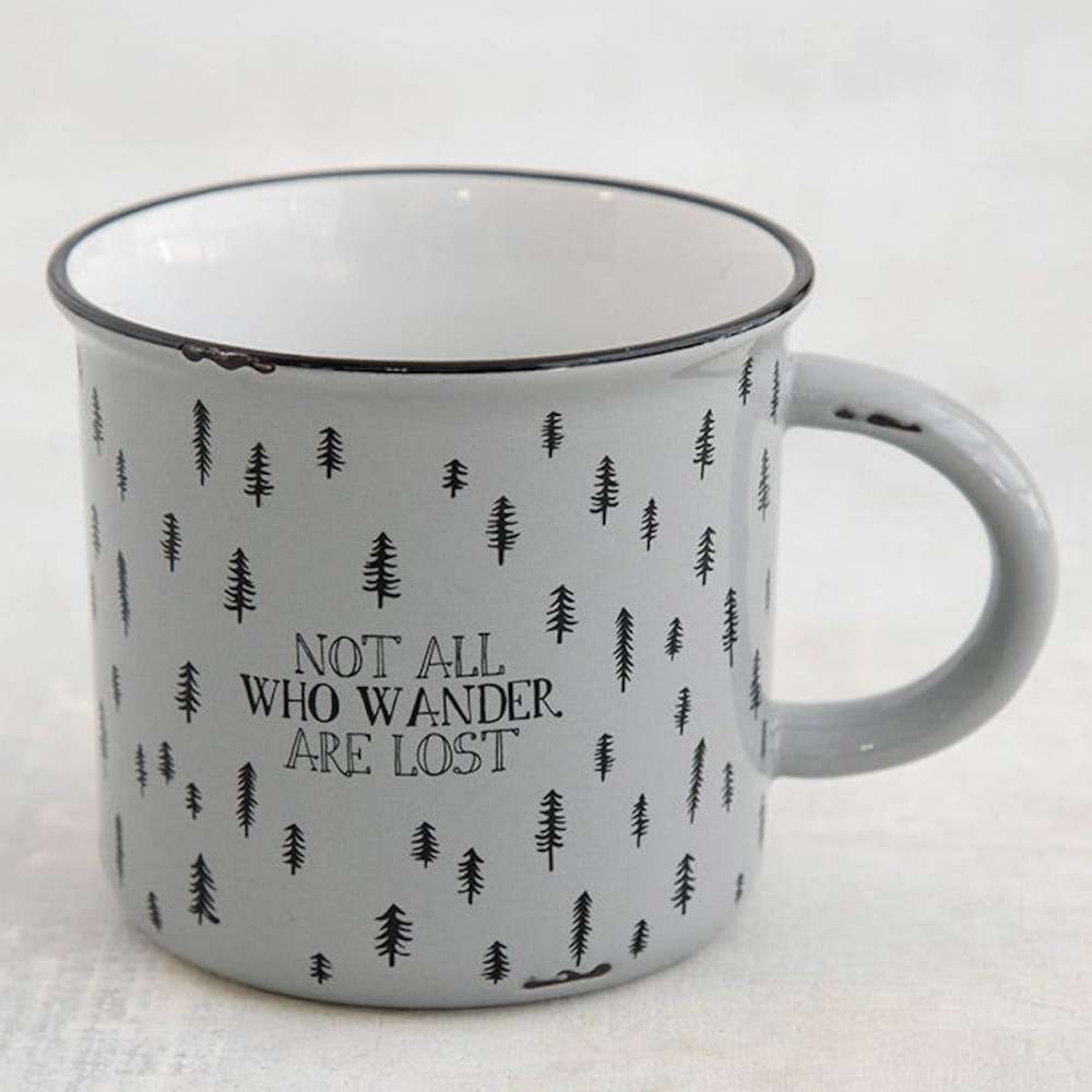 Tasse "not all who wander are lost"