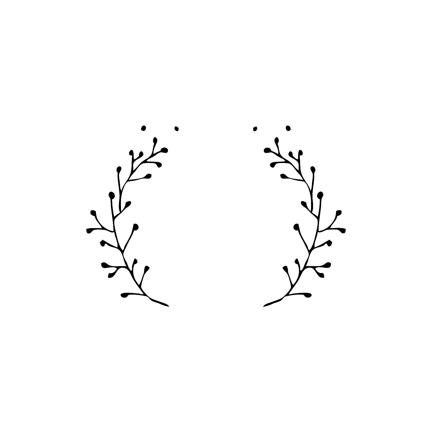 Abdruck Stempel "Ranke-Kranz" 45 mm