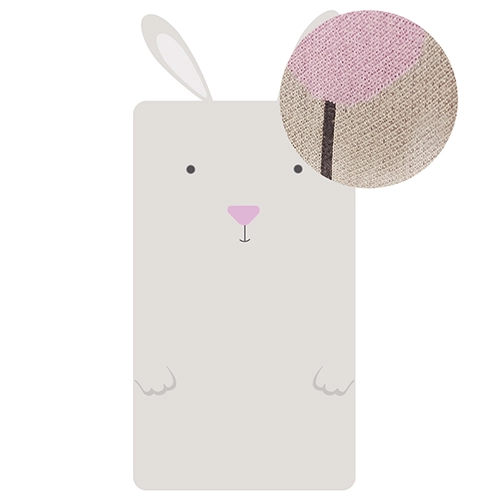 Babydecke, gestrickt, "Hase"