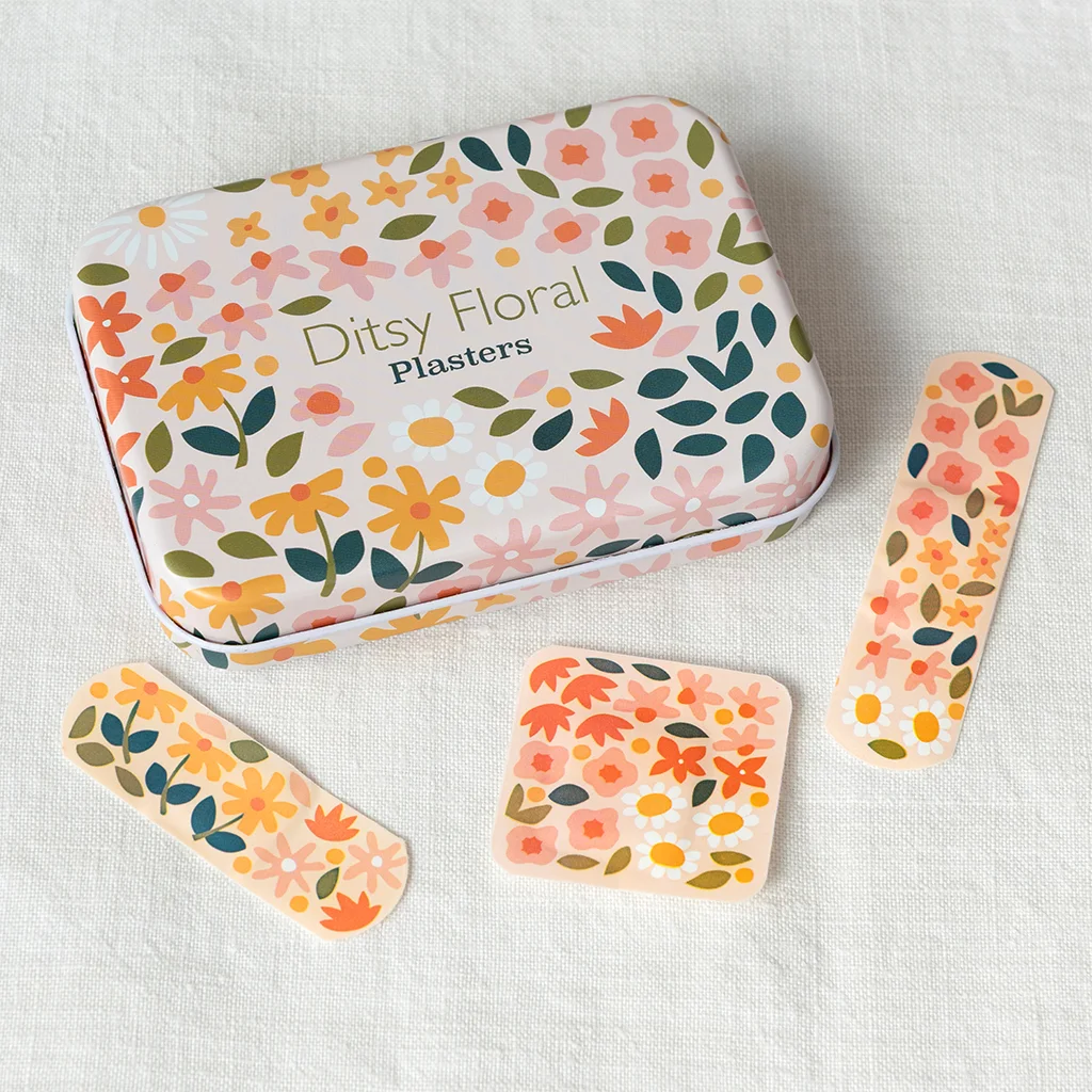 Pflaster in Metall-Box Blumen "ditsy floral"
