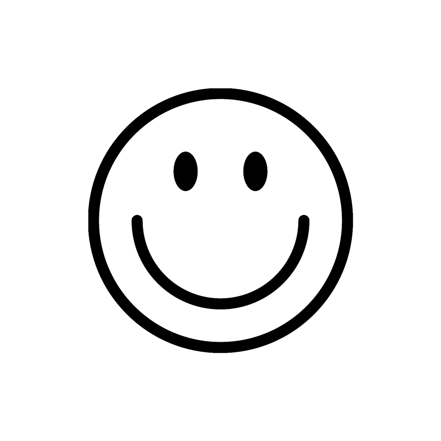 Abdruck Stempel Smiley, 12 mm