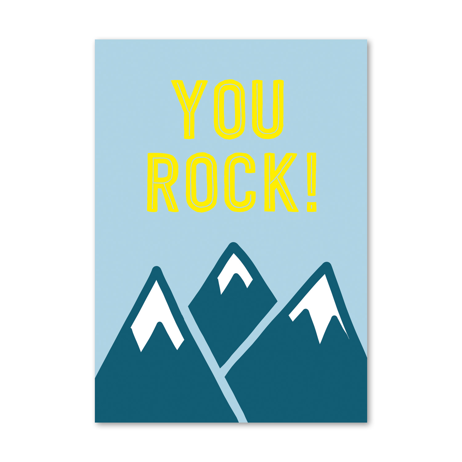 Postkarte You Rock!, Berge