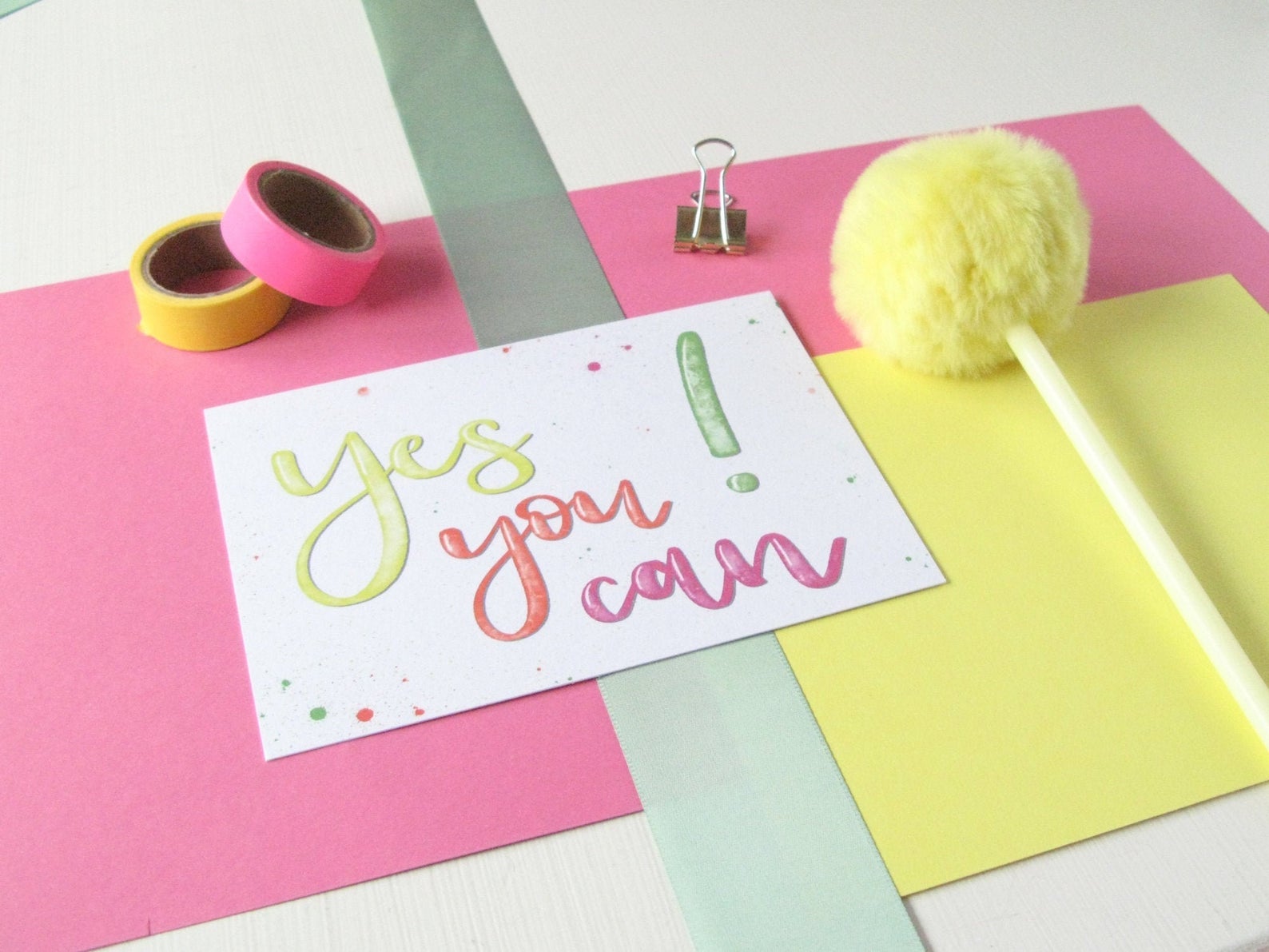Postkarte "Yes you can!"