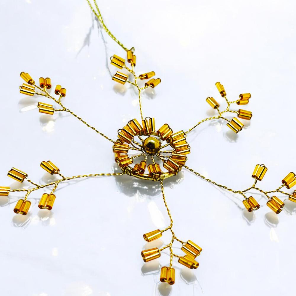 Anhänger Funkel Ultrafine Starflower, gold