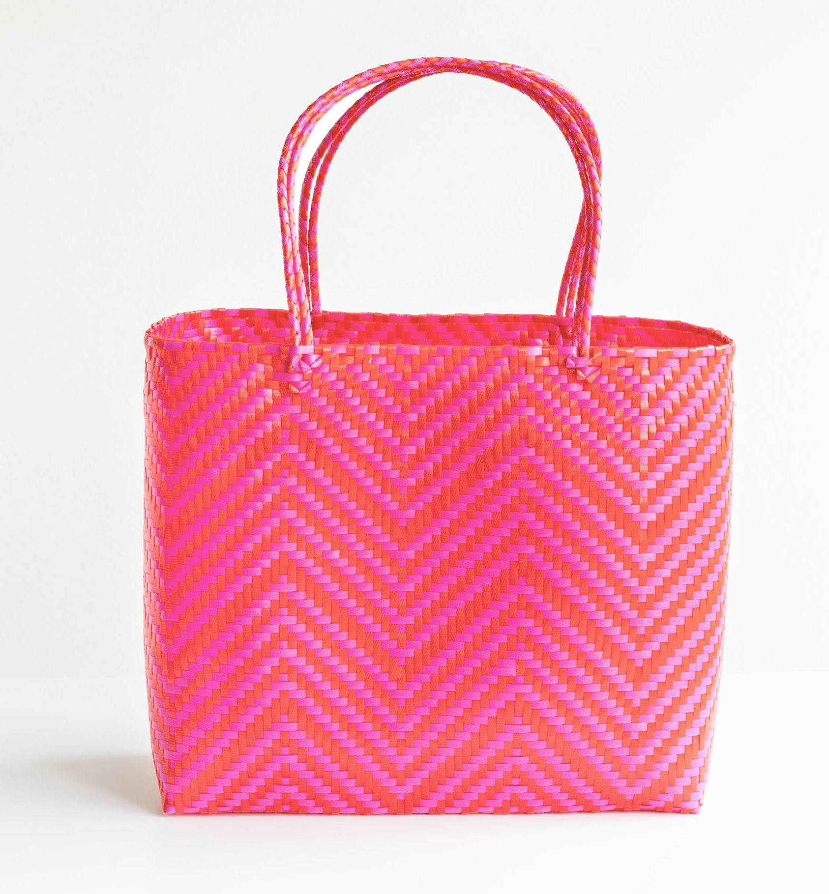 Overbeck and Friends Shopper XL, Wave rot-pink
