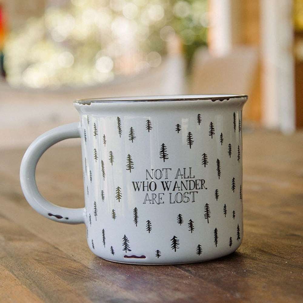 Tasse "not all who wander are lost"