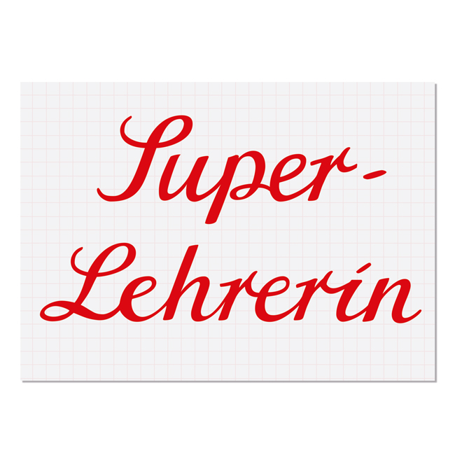 krima&isa Postkarte "Super-Lehrerin"