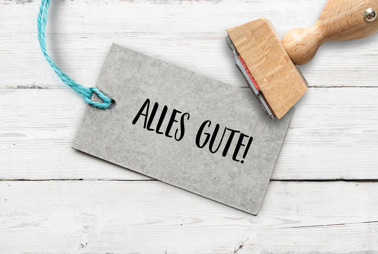 Stempel "Alles Gute", 40 mm