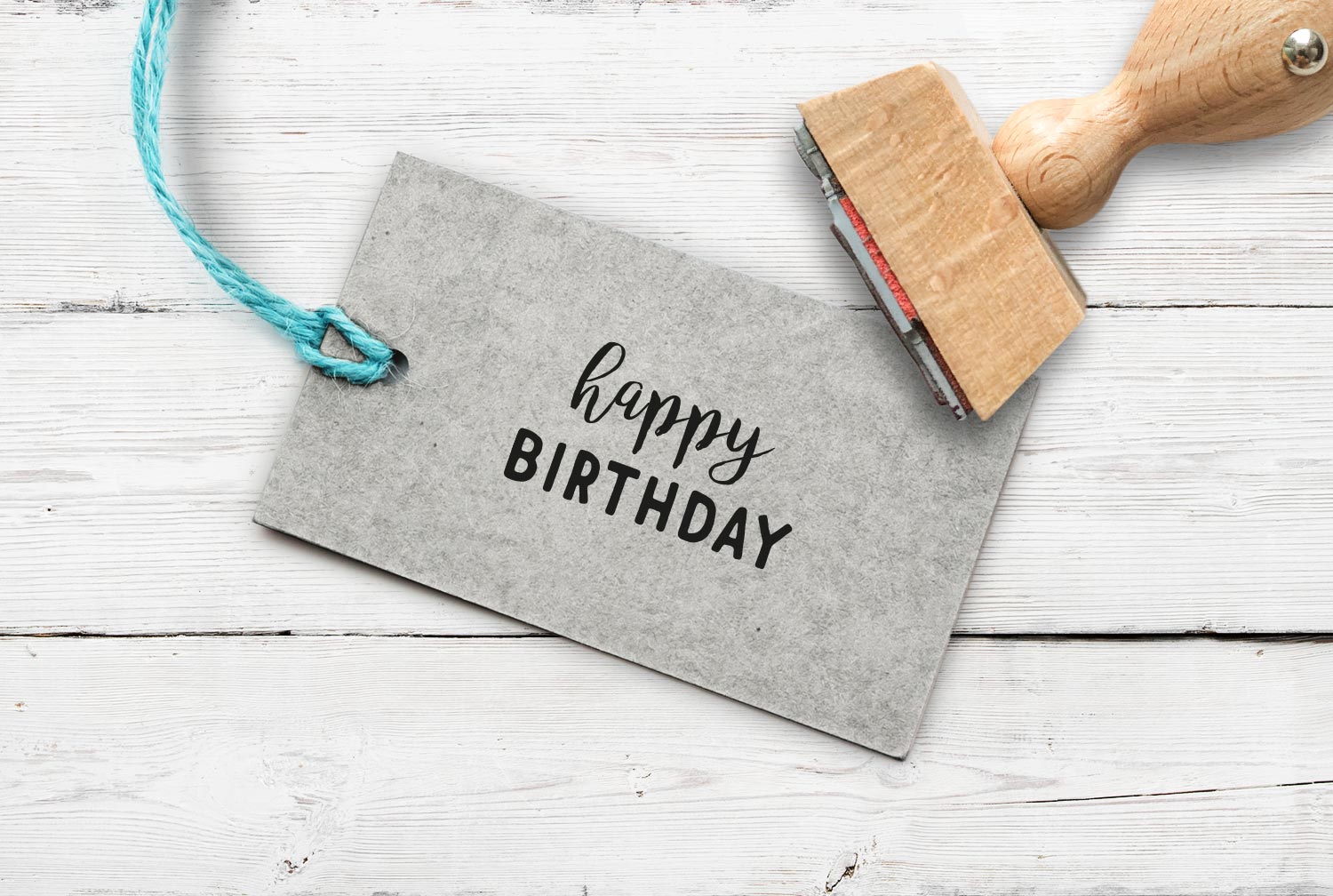 Stempel happy BIRTHDAY 3, 28 mm