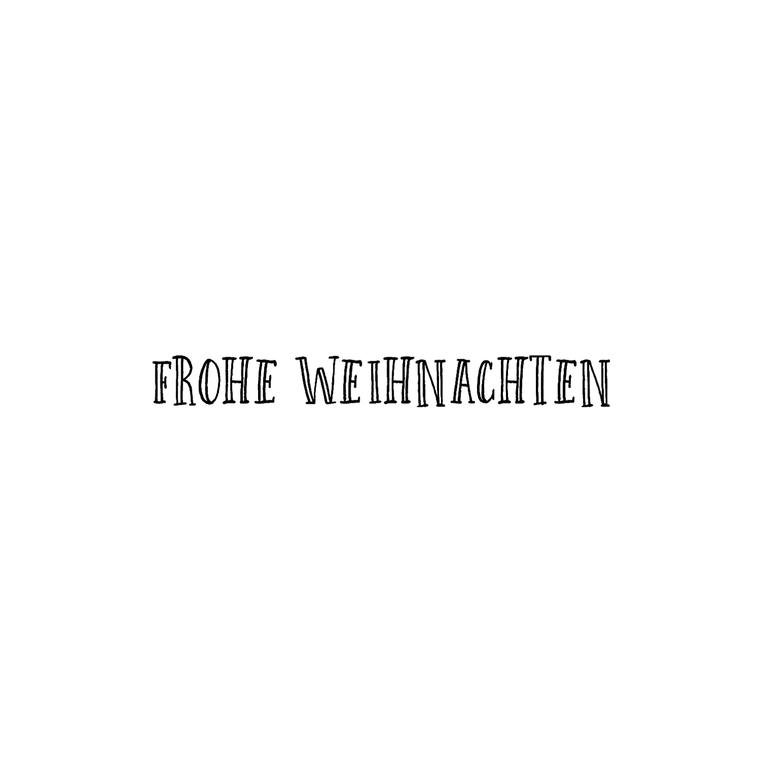 Abdruck Stempel "FROHE WEIHNACHTEN" 65 mm