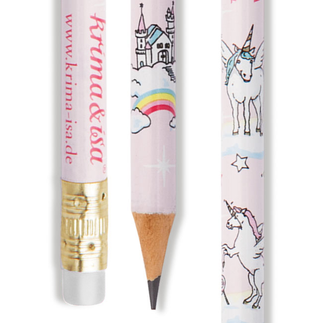 krima&isa Bleistift Einhorn (weißes Radiergummi)