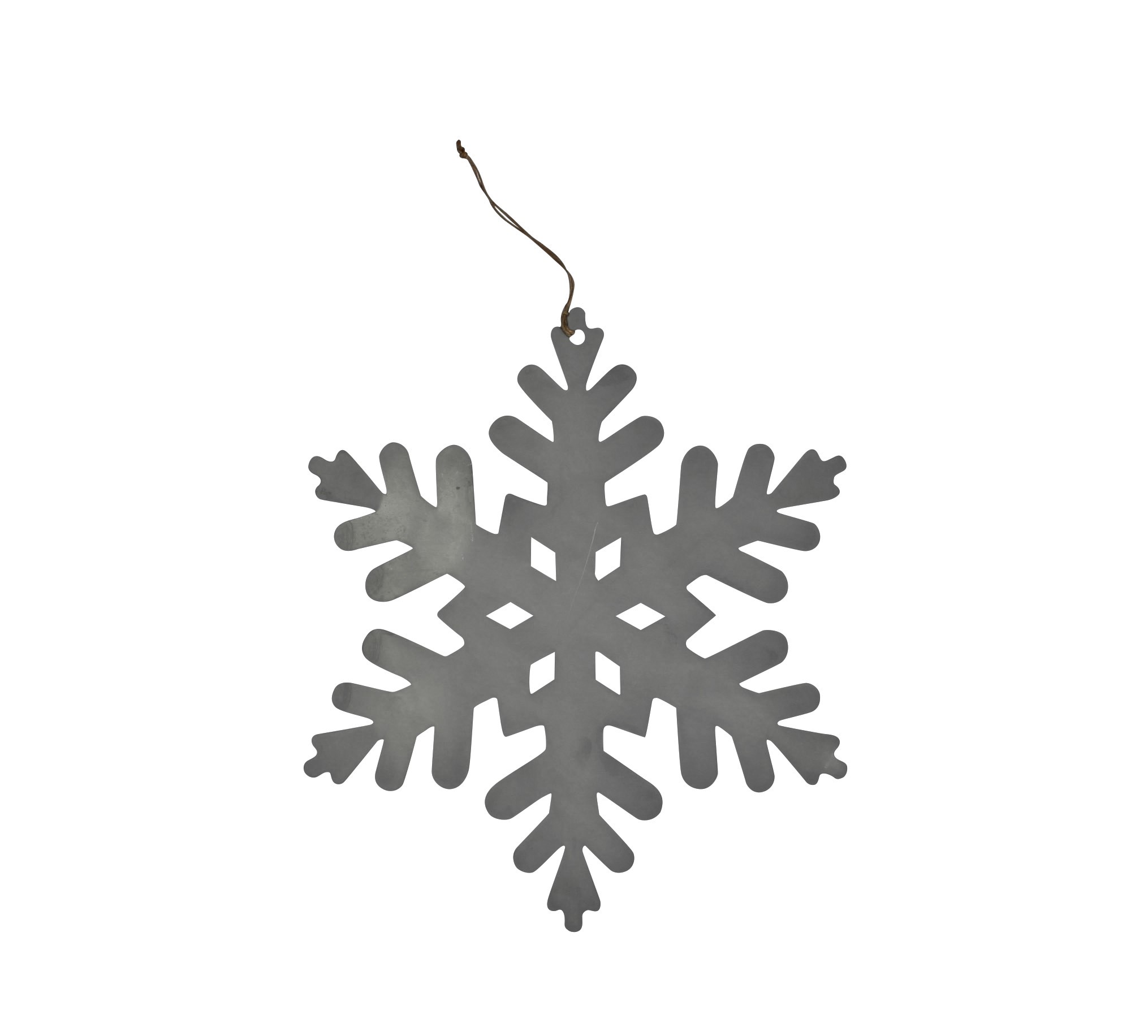 Anhänger von Krasilnikoff aus Zink, Schneeflocke groß