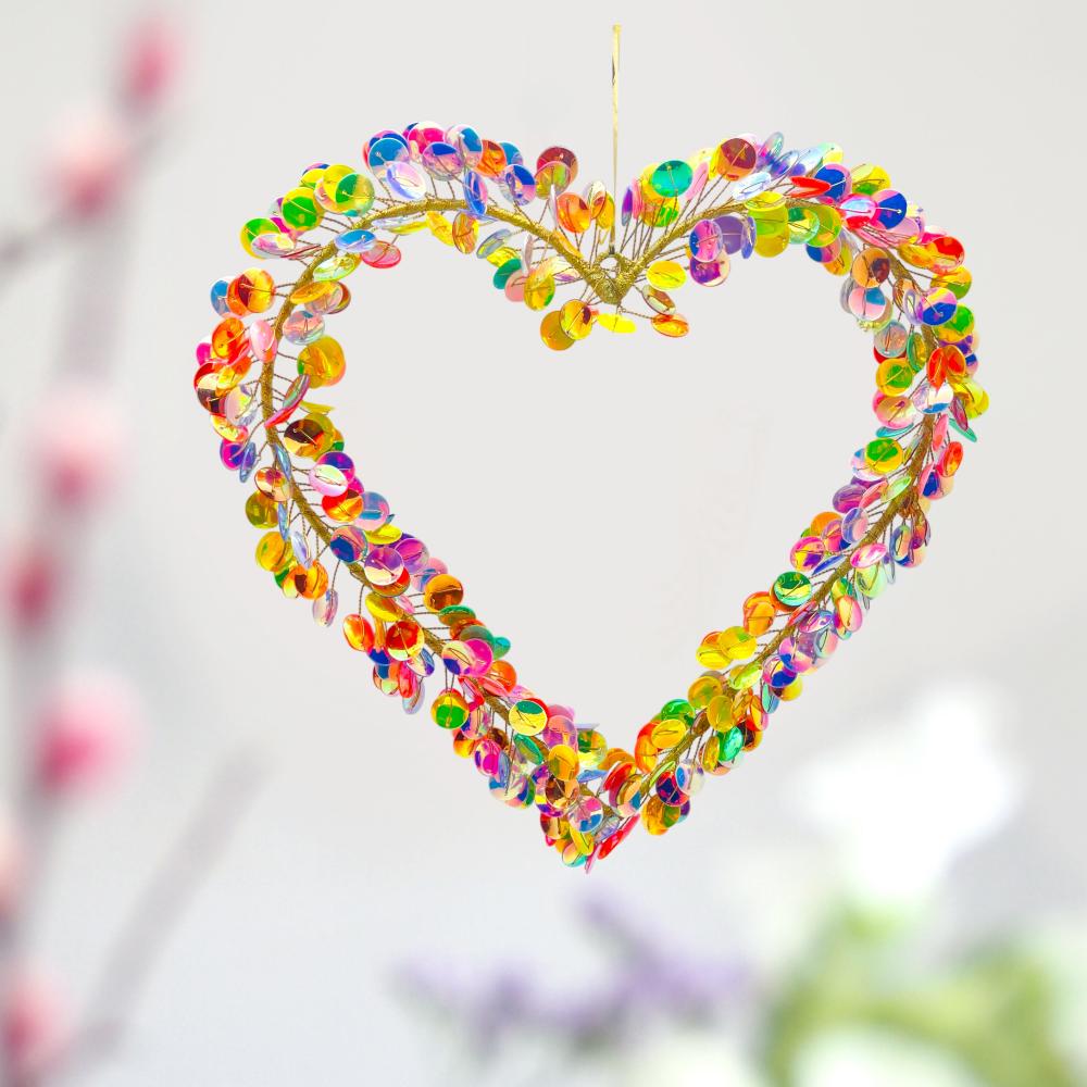 Anhänger Funkel Heart/Herz L multi sparkle, bunt