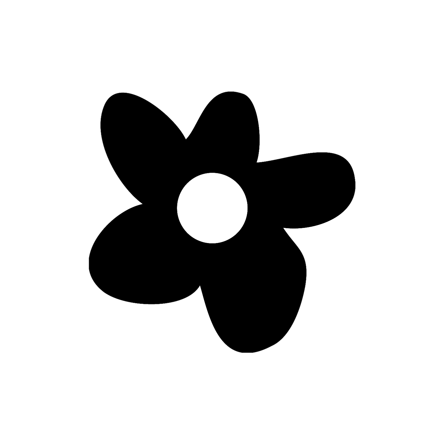 Abdruck Stempel Blume 1, 12 mm