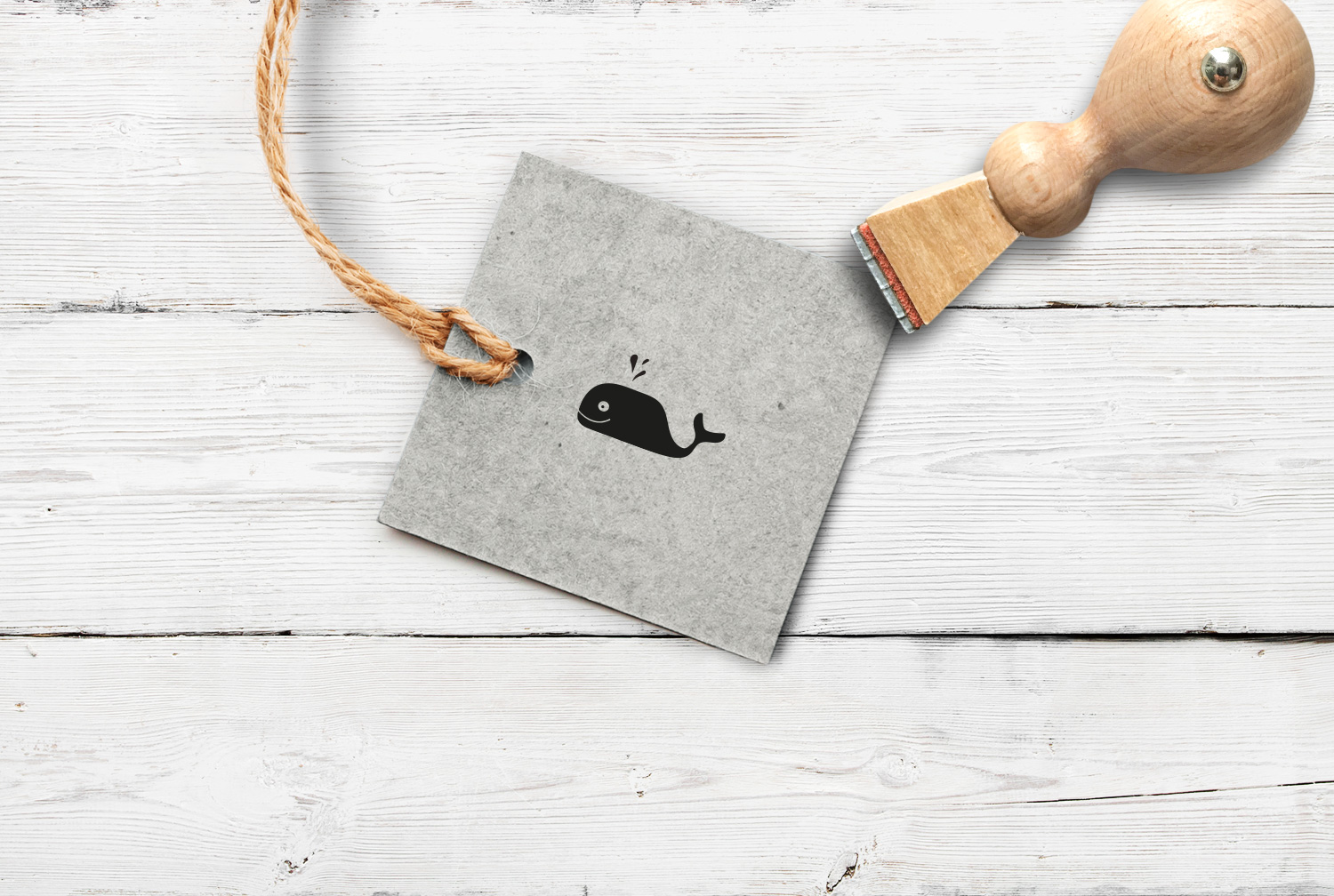 Stempel Wal (ein Auge), 12 mm