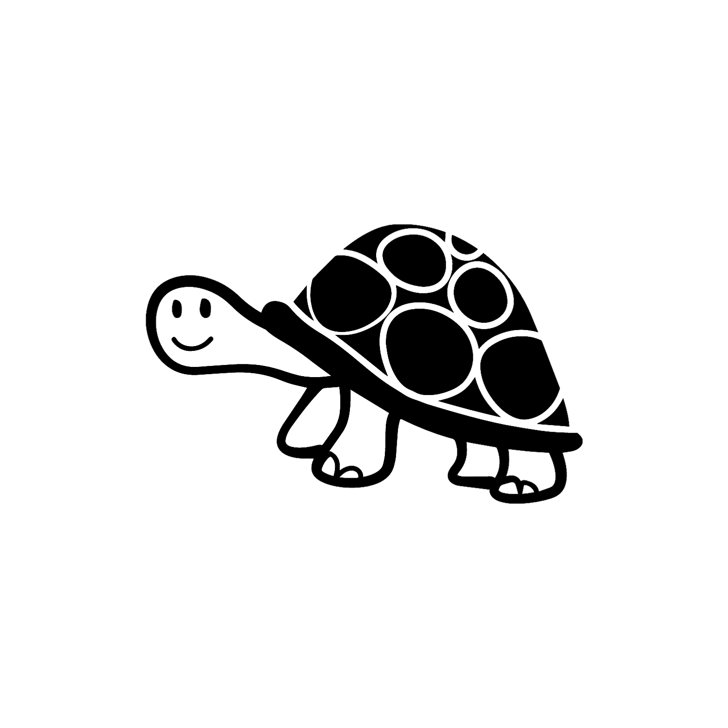 Abdruck Stempel Schildkröte, 35 mm