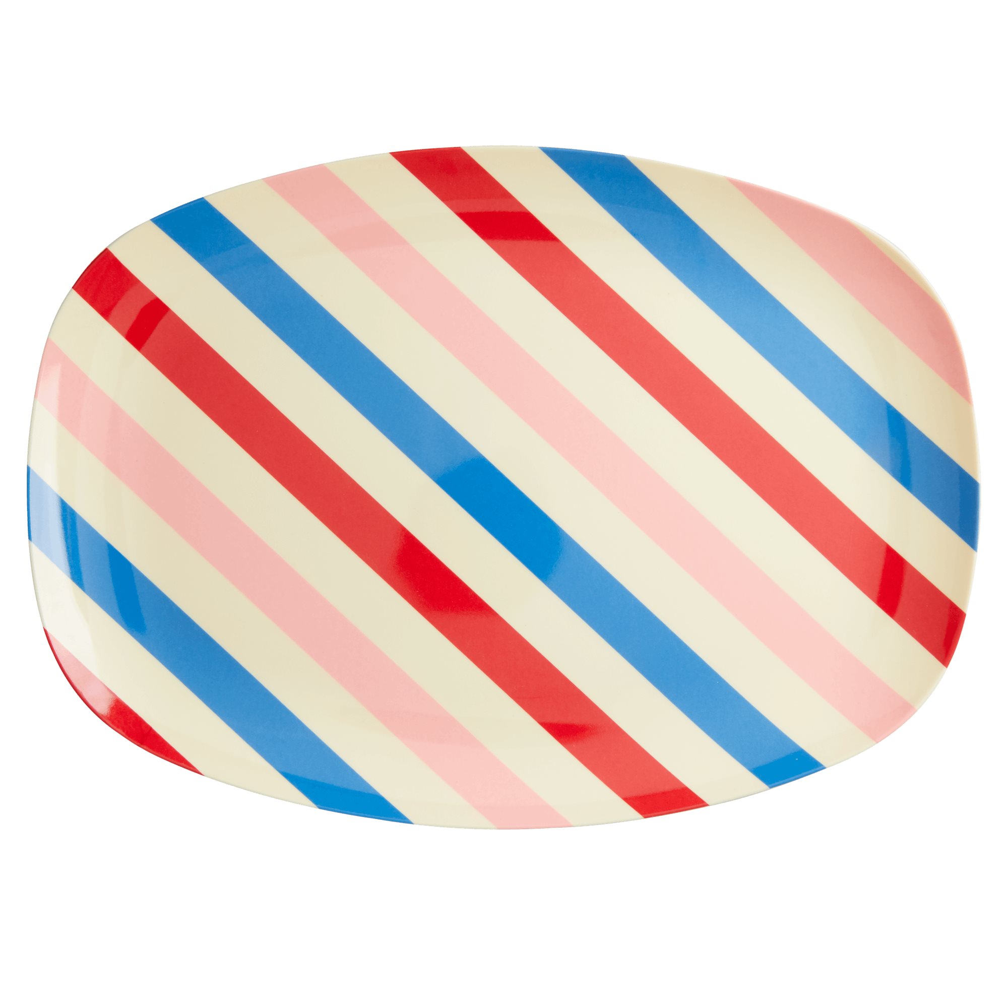 Platte mit Streifen "candy stripes"