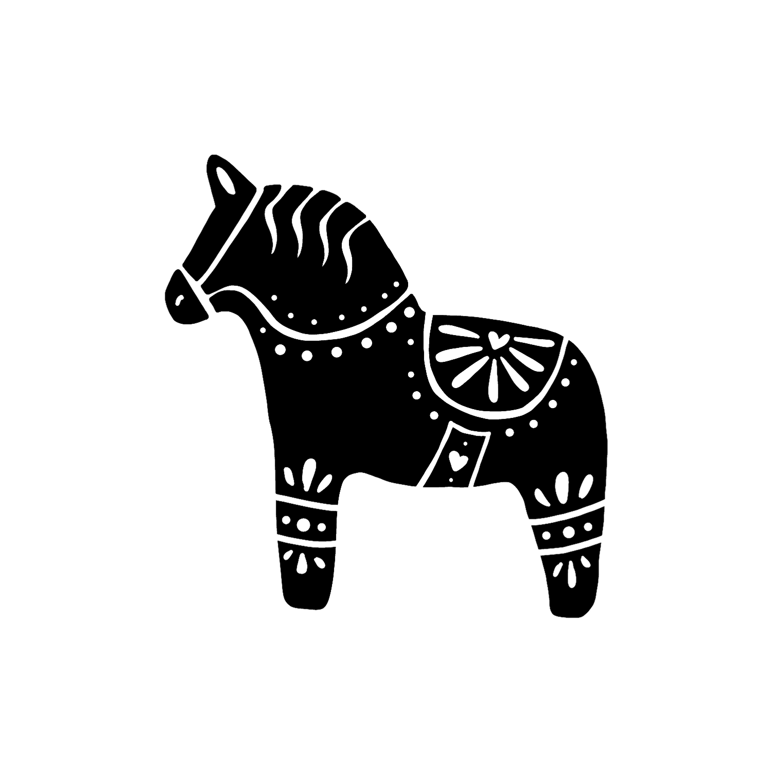 Abdruck Stempel Dalapferd 2, 35 mm